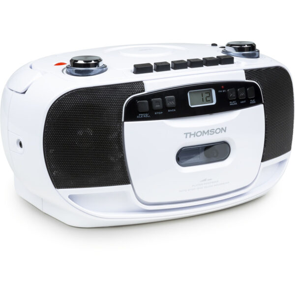 Radio casette con CD Thomson RK201CD blanco **Embalaje dañado, producto nuevo** - Imagen 2