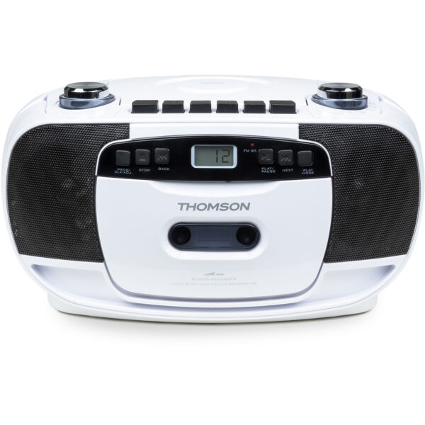 Radio casette con CD Thomson RK201CD blanco **Embalaje dañado, producto nuevo**