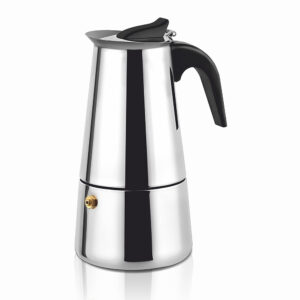 Cafetera italiana Haeger SS Moka POT 10 Tazas Inox **Sin embalaje original**