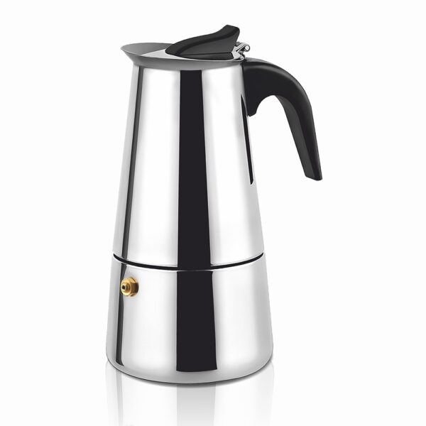 Cafetera italiana Haeger SS Moka POT 10 Tazas Inox **Sin embalaje original**