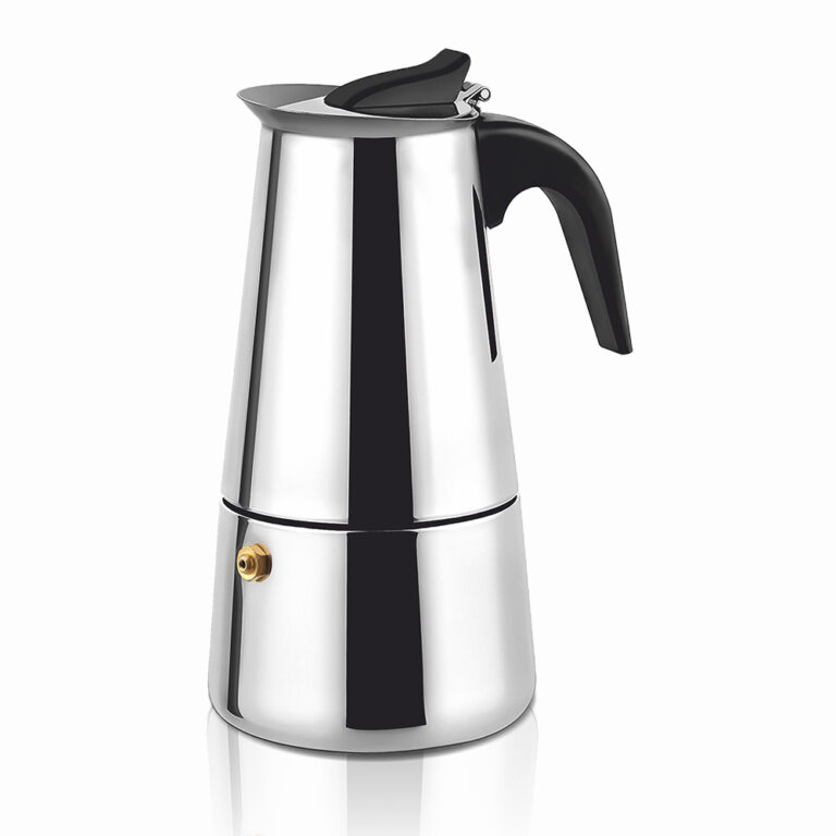 Cafetera italiana Haeger SS Moka POT 10 Tazas Inox **Sin embalaje original**
