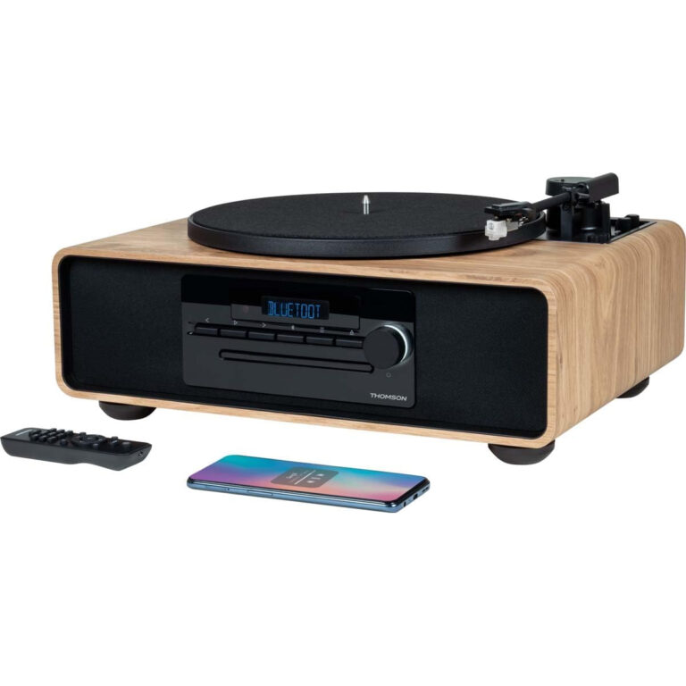 Microcadena con Tocadiscos Thomson MIC300TT Bluetooth Radio FM CD MP3 USB 60W