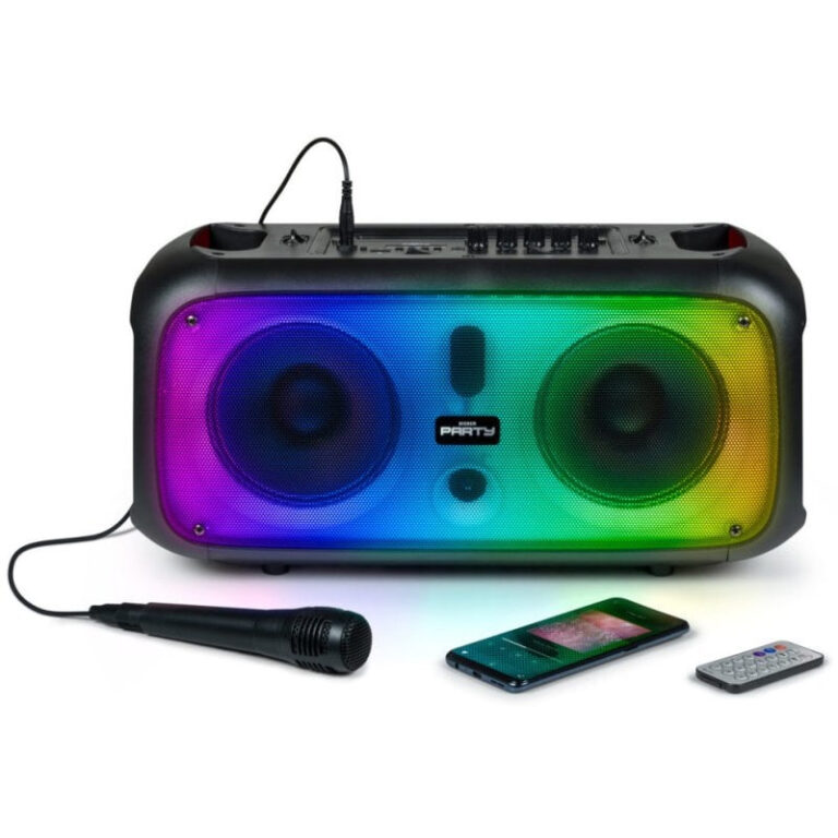 Altavoz BigBen PARTYBTHPLH Bluetooth LED con Micrófono 200W
