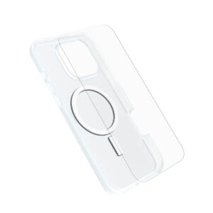 OtterBox React Funda MagSafe+Protector Trusted Glass Apple iPhone 16 Pro Max transparente