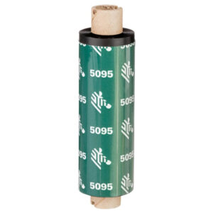 Cinta de transferencia térmica Resina Zebra Ribbon 5095 64 mm x 74 m **1 Rollo**