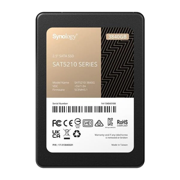 Disco Duro Synology SSD 2.5” SAT5210-3840G 3840GB Serial ATA III