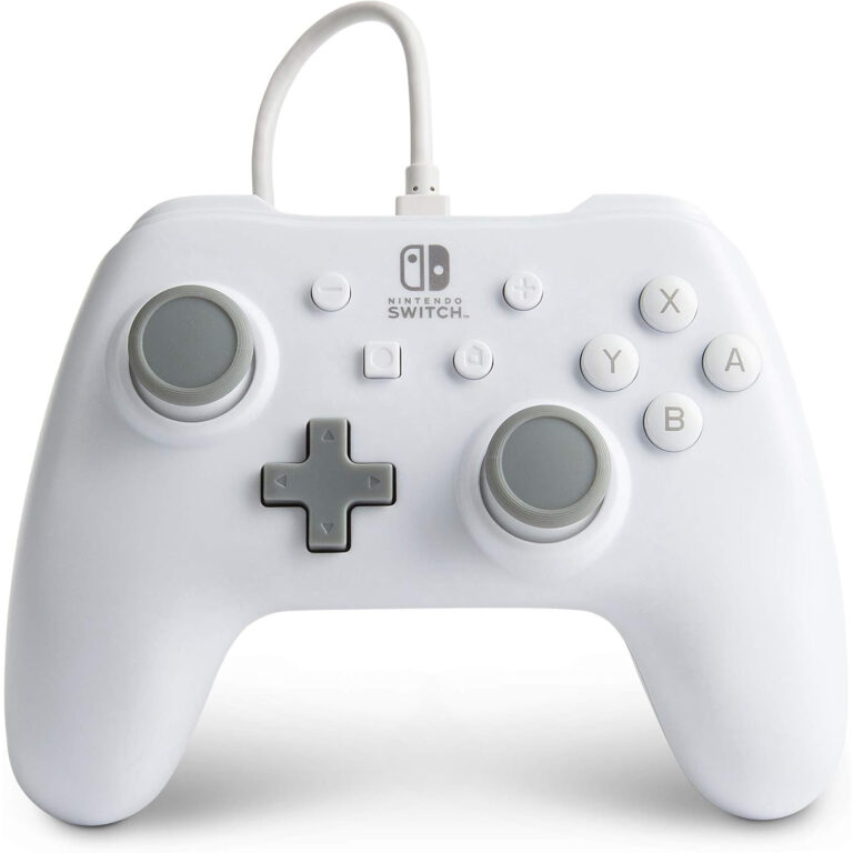Mando PowerA con Cable Blanco para Nintendo Switch
