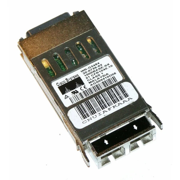 Módulo GBIC de fibra de onda corta Cisco 30-0759-02 WS-G5484 1000 BASE-SX Usado