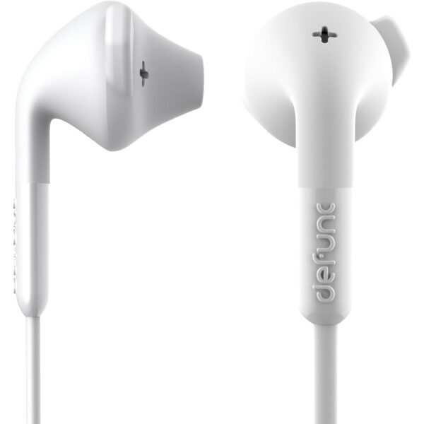 Auriculares DeFunc +HYBRID con cable jack 3,5mm blanco