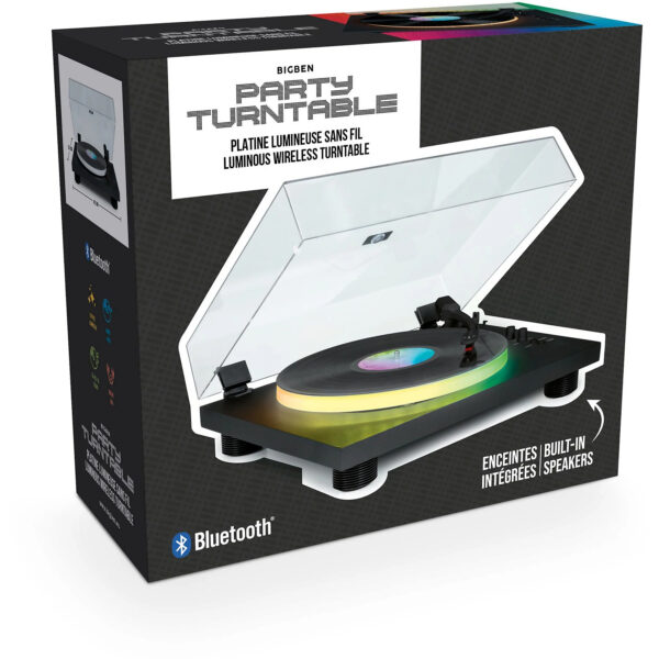 Tocadiscos de Vinilo Bigben PARTYBTTDLIGHT Bluetooth luminoso - Imagen 5