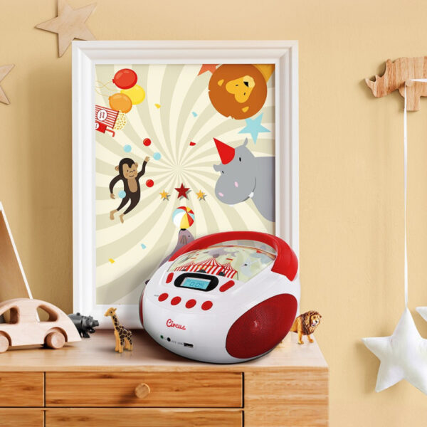 Radio Metronic 477145 CD MP3 infantil con puerto USB Circus - Imagen 2