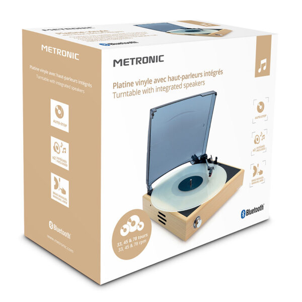 Tocadiscos de Vinilo Metronic Bluetooth con altavoces integrados - Imagen 11