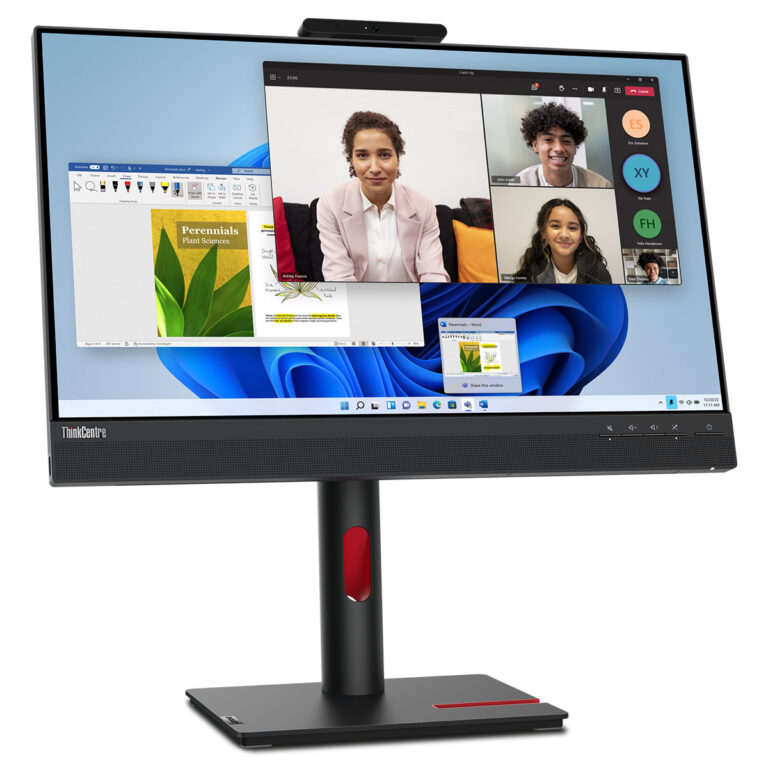 Monitor Lenovo Thinkcentre Tio24 Gen5 23.8" LED IPS FullHD Webcam *Emb.dañado*
