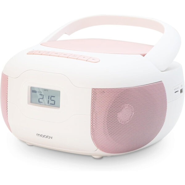 Radio Metronic Mooov 477185 Radio FM/USB/microSD/CD con Bluetooth Rosa Usado * - Imagen 7