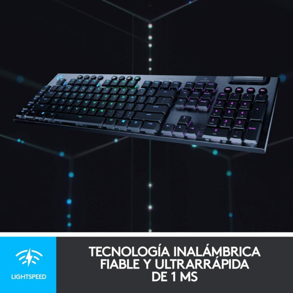 Teclado Mecánico Logitech G915 TKL LightSpeed RGB BT *Emb.dañado, en Portugués* - Imagen 4