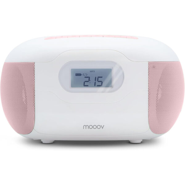 Radio Metronic Mooov 477185 Radio FM/USB/microSD/CD con Bluetooth Rosa Usado * - Imagen 2