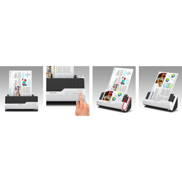 Escáner Vertical de Documentos EPSON DS-C330 A4 USB Dúplex Blanco - Imagen 6