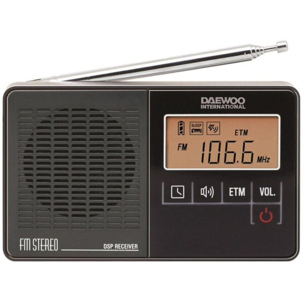 Radio digital portátil FM Daewoo DRP-22B color negro