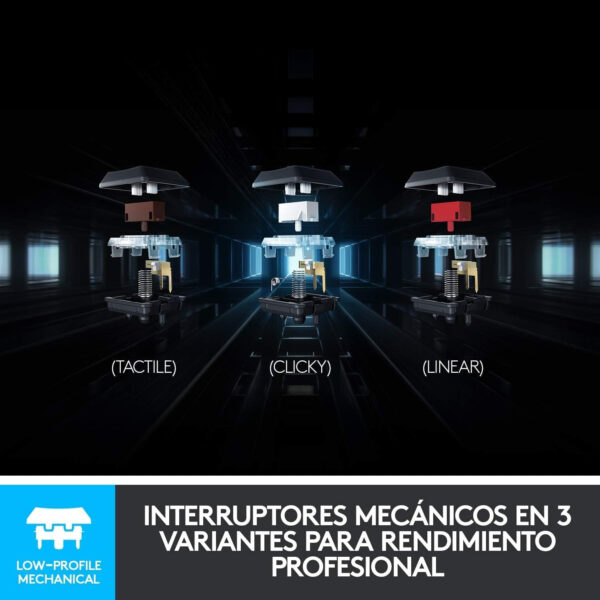 Teclado Mecánico Logitech G915 TKL LightSpeed RGB BT *Emb.dañado, en Portugués* - Imagen 5