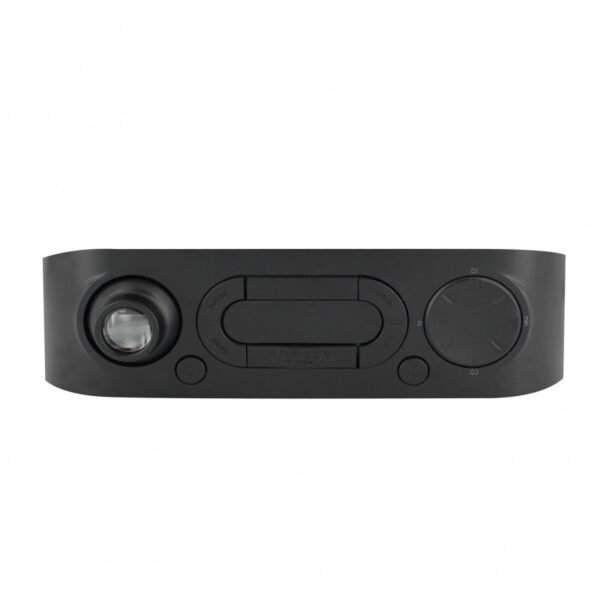 Radio reloj Metronic FM con proyección de alarma dual - Negro Usada - Imagen 5