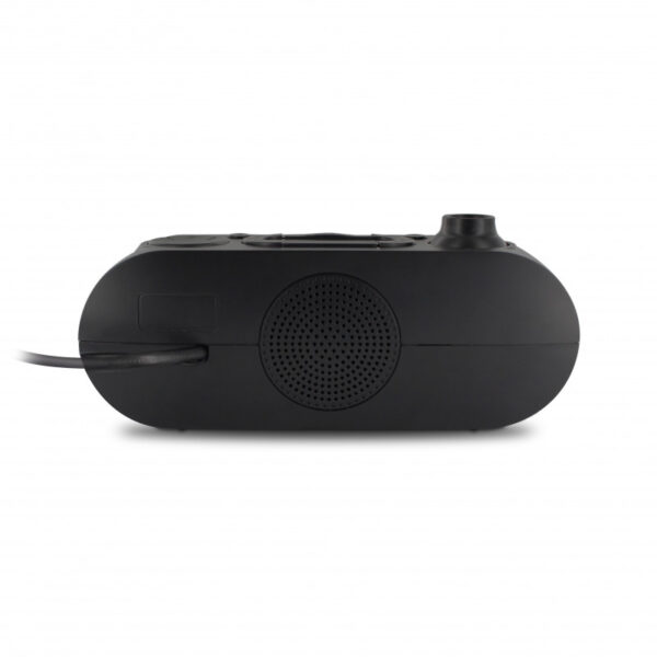 Radio reloj Metronic FM con proyección de alarma dual - Negro Usada - Imagen 6