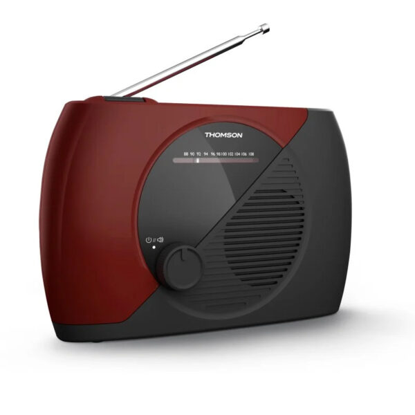 Radio Portátil Analógica FM Thomson RT353 Negra/Roja - Imagen 2
