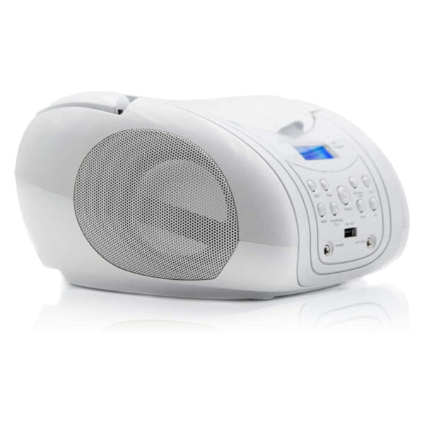 Reproductor CD Lauson MX20 Radio FM USB Blanco Usado - Imagen 3
