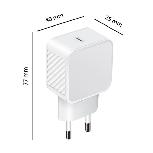 Cargador de Pared Mooov USB-C de 30 W con suministro de energía Blanco - Imagen 4