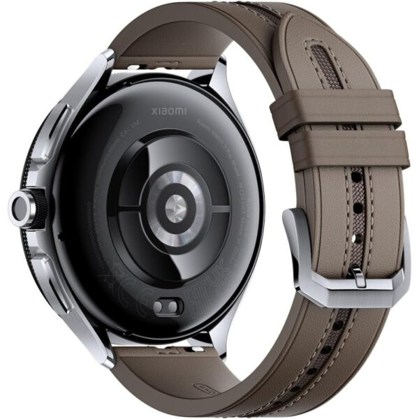 Reloj Smartwatch Xiaomi Watch 2 Pro Caja Plateada con Correa de Cuero Marrón - Imagen 3