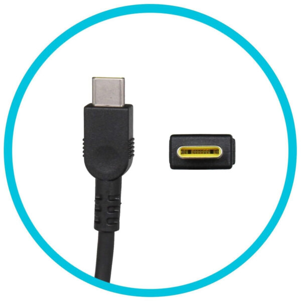 Adaptador de Corriente Lenovo 5A10W86302 65W USB-C Negro Usado - Imagen 3