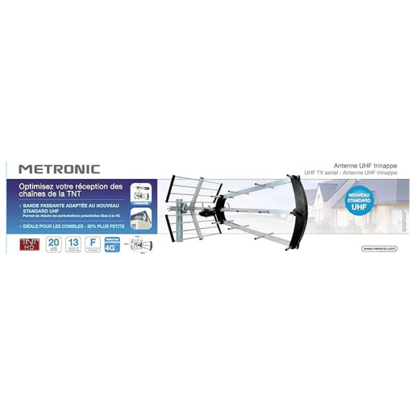Antena exterior Metronic 415047 UHF 20dB 4K compatible 4G - Imagen 3
