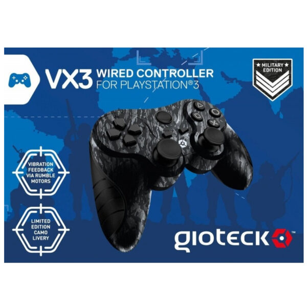 Mando Gioteck VX3 Wired Militar para PS3-PC - Imagen 3