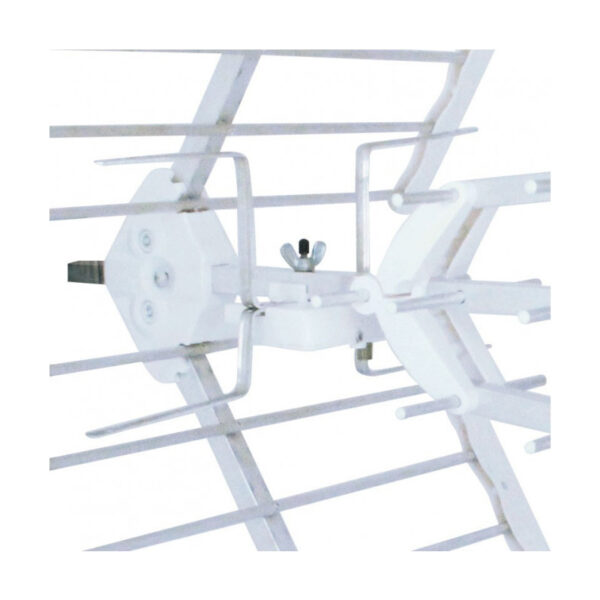 Antena exterior Metronic 415050 triple amplificada 55 db blanca - Imagen 2