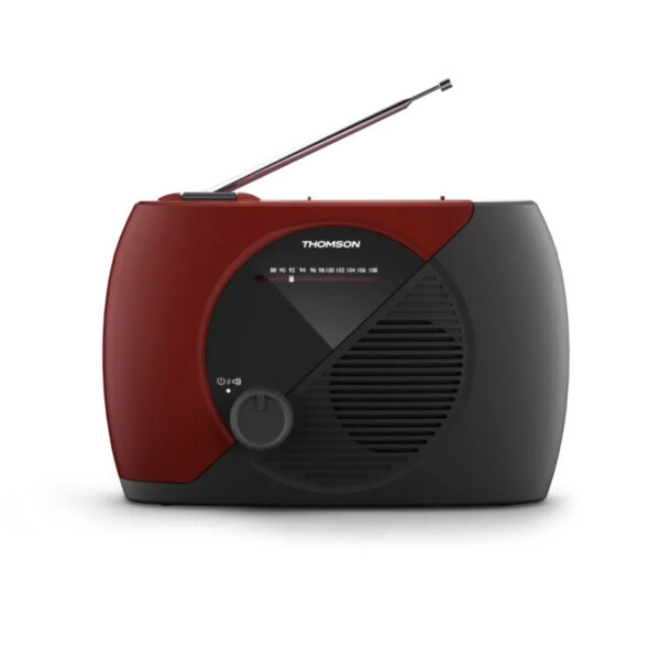 Radio Portátil Analógica FM Thomson RT353 Negra/Roja