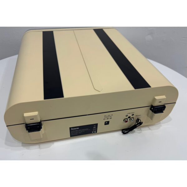 Tocadiscos Lauson 01TT15 vintage BT USB grabación crema Usado *Rota bisagra* - Imagen 5