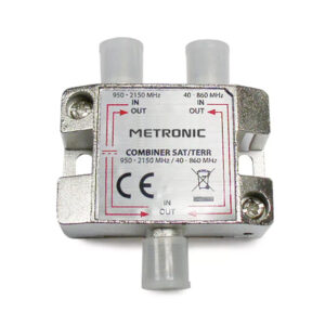 Acoplador/desacoplador de satélite para TV UHF/VHF/FM Metronic 432500