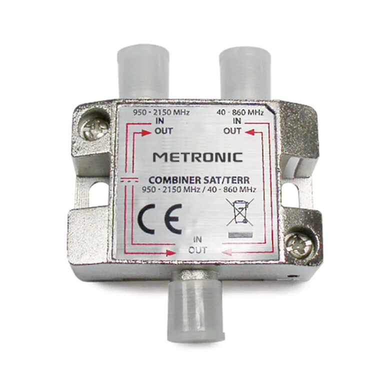 Acoplador/desacoplador de satélite para TV UHF/VHF/FM Metronic 432500