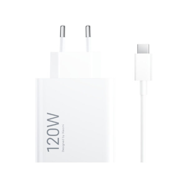 Cargador de Pared Xiaomi 120W HyperCharge Combo Cargador USB-A + Cable USB-C
