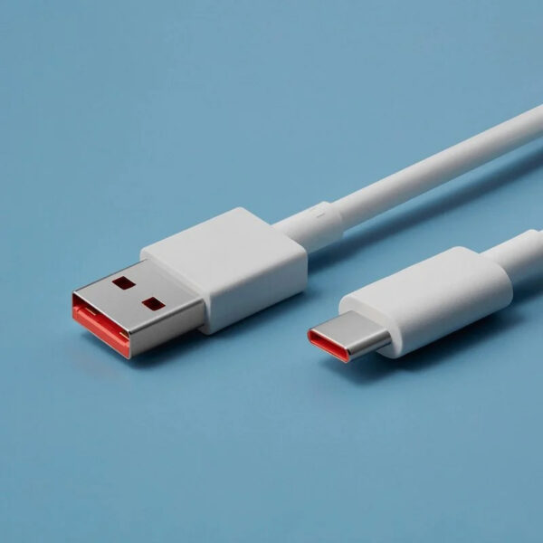 Cable Xiaomi 6A USB-C a USB-A Macho/Macho 1m Blanco - Imagen 2