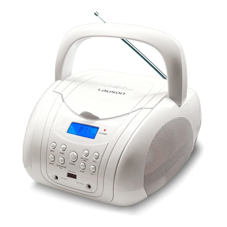 Reproductor CD Lauson MX20 Radio FM USB Blanco