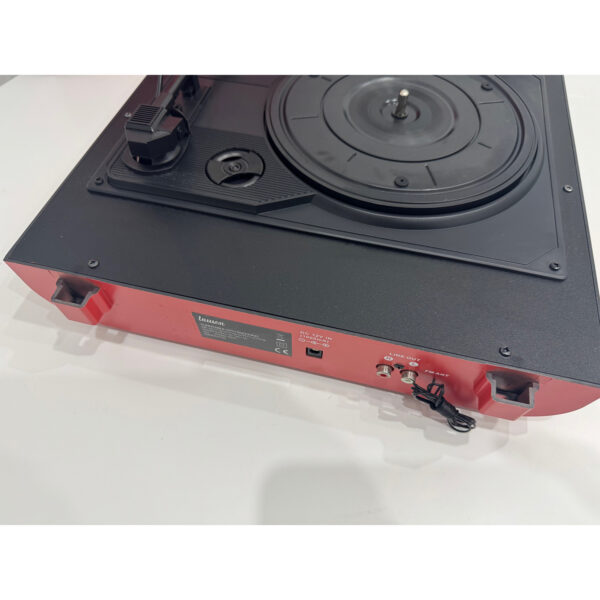 Tocadiscos Lauson 01TT17 vintage BT USB grabación rojo Usado *Rota bisagra* - Imagen 2
