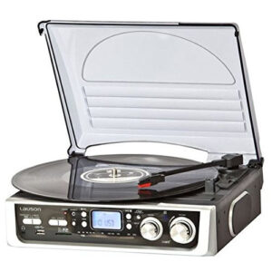 Tocadisco Retro Lauson CL-138 Giradiscos Vinilo USB grabador y Radio FM Usado