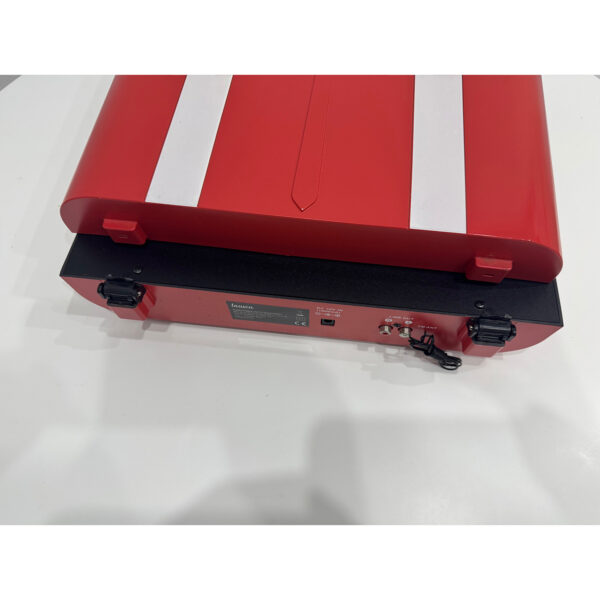 Tocadiscos Lauson 01TT17 vintage BT USB grabación rojo Usado *Rota bisagra* - Imagen 5