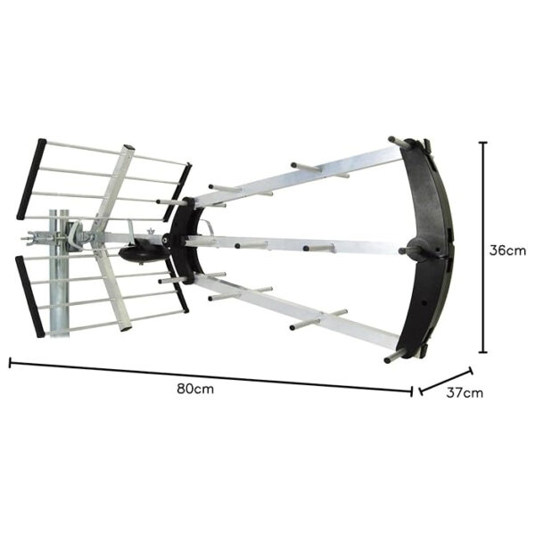 Antena exterior Metronic 415047 UHF 20dB 4K compatible 4G - Imagen 2