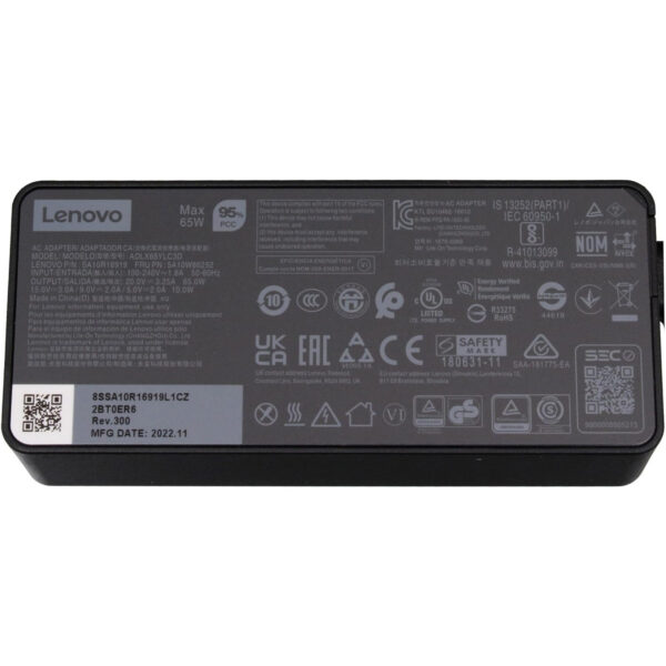 Adaptador de Corriente Lenovo 5A10W86302 65W USB-C Negro Usado - Imagen 4