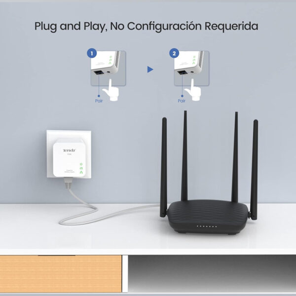 Adaptadores De Red Tenda P200 Twin Pack Powerline Usado *Sin embalaje original* - Imagen 4