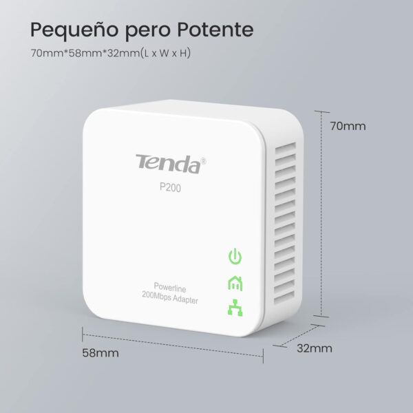Adaptadores De Red Tenda P200 Twin Pack Powerline Usado *Sin embalaje original* - Imagen 2