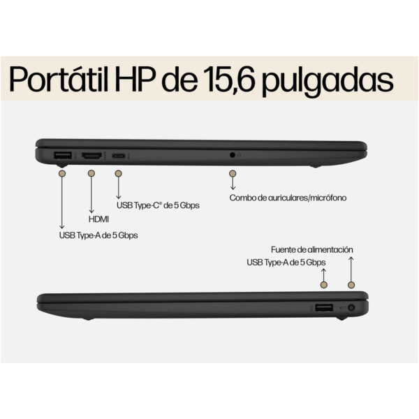 Portátil HP 15-fd0093ns Intel Core i5 1334U 16GB/1 TB FHD 15.6" Táctil W11 Home - Imagen 8