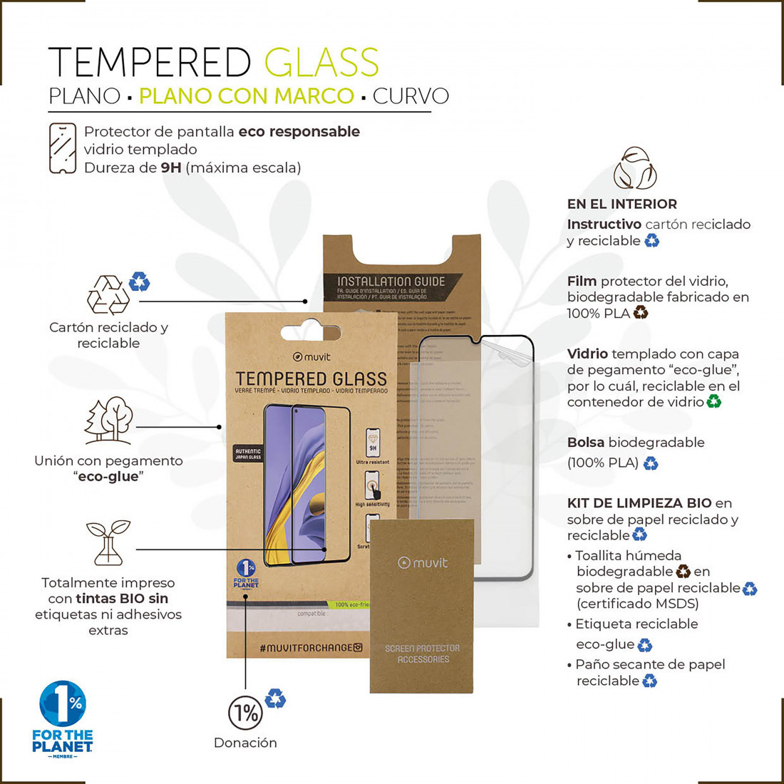 Funda + Protector de Pantalla Muvit for Change para Apple iPhone 14 Pro Max - Imagen 2