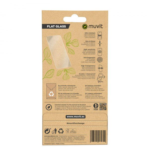 Protector de Pantalla Muvit for Change para Samsung Galaxy S24 Ultra vidrio - Imagen 3